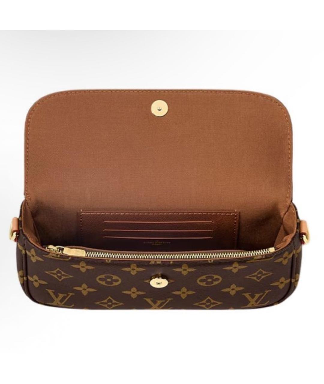 LOUIS VUITTON Коричневая сумка через плечо, фото 3