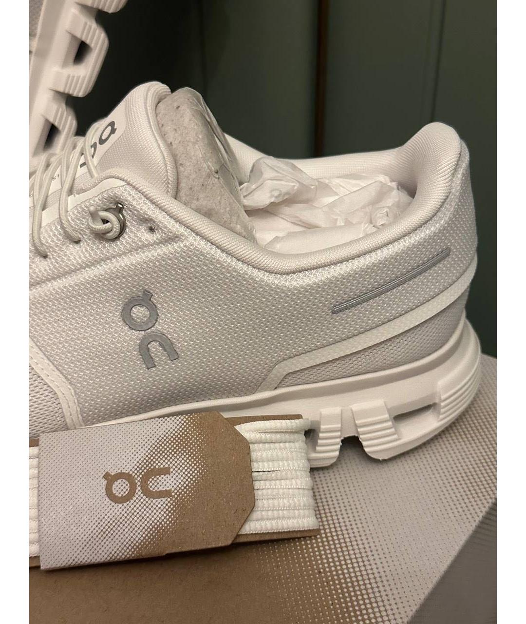 ON Белые текстильные низкие кроссовки / кеды, фото 6