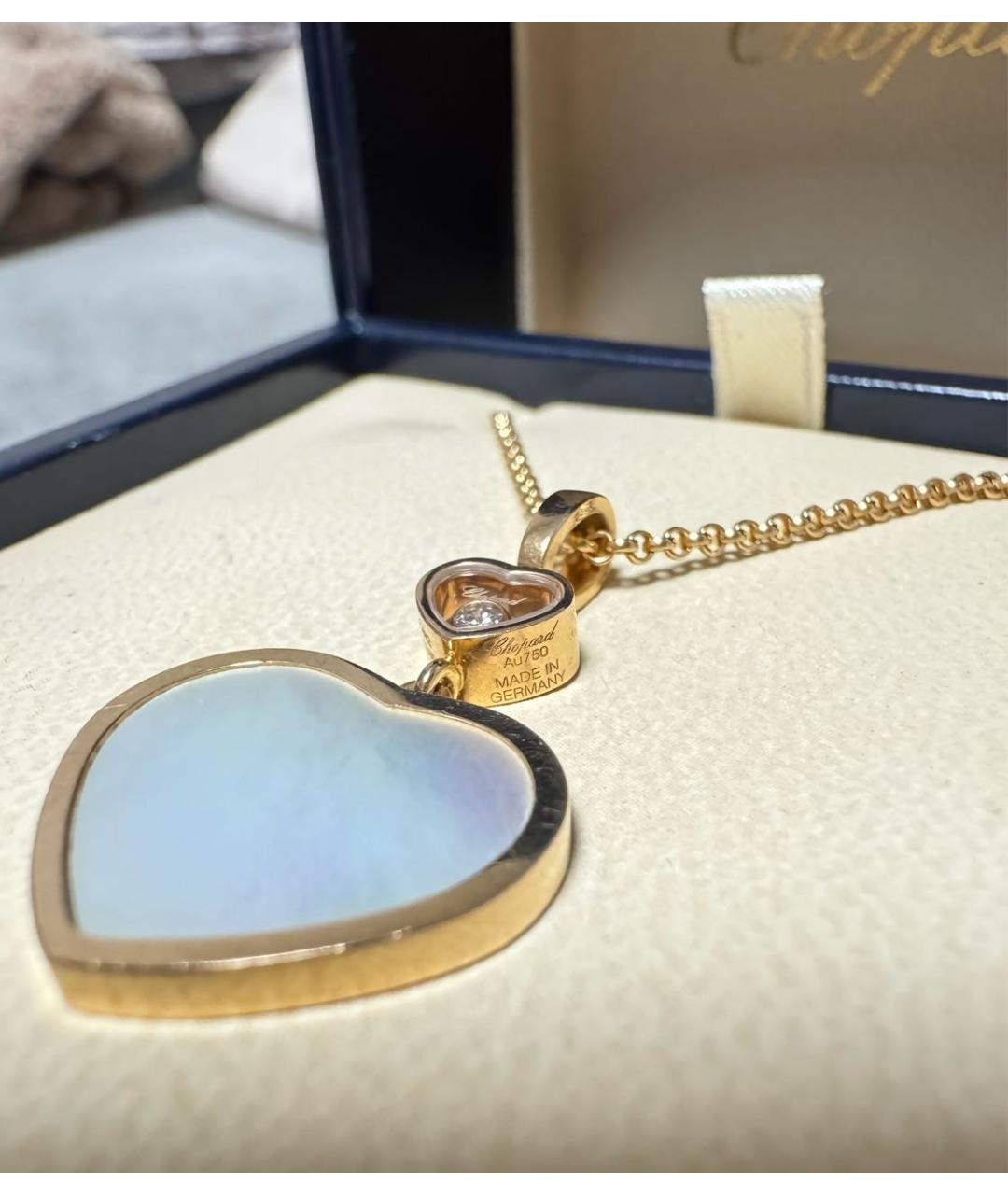 CHOPARD Белое колье из розового золота, фото 3