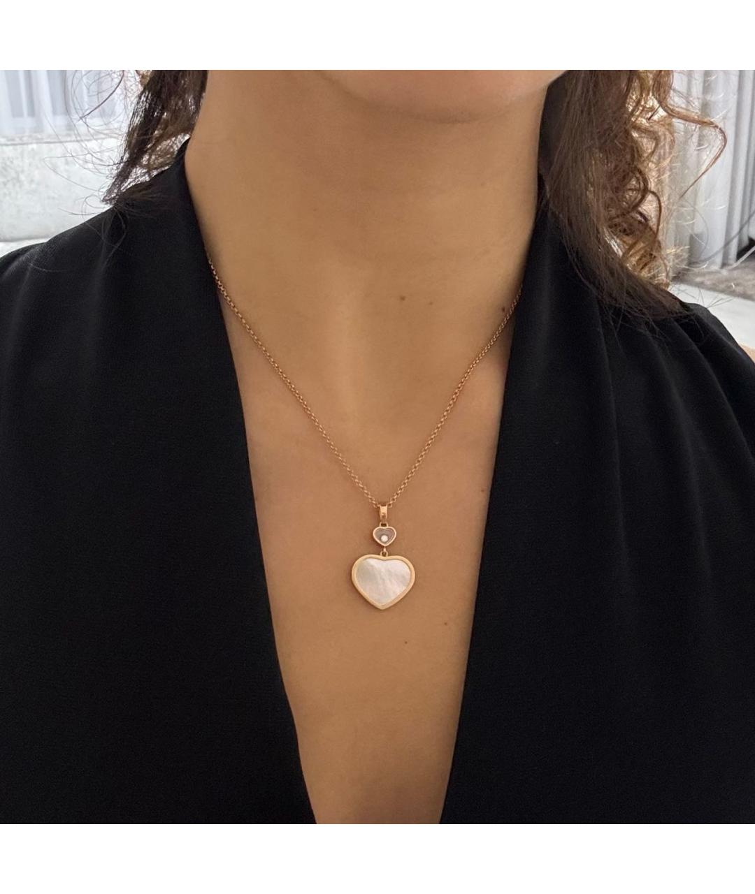 CHOPARD Белое колье из розового золота, фото 7