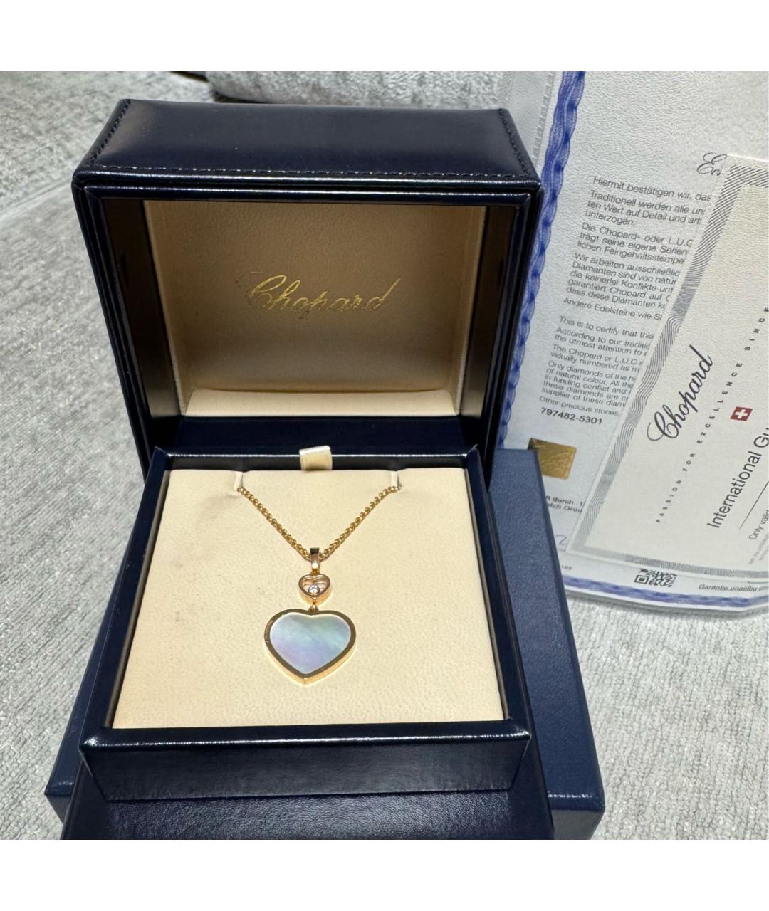 CHOPARD Белое колье из розового золота, фото 2