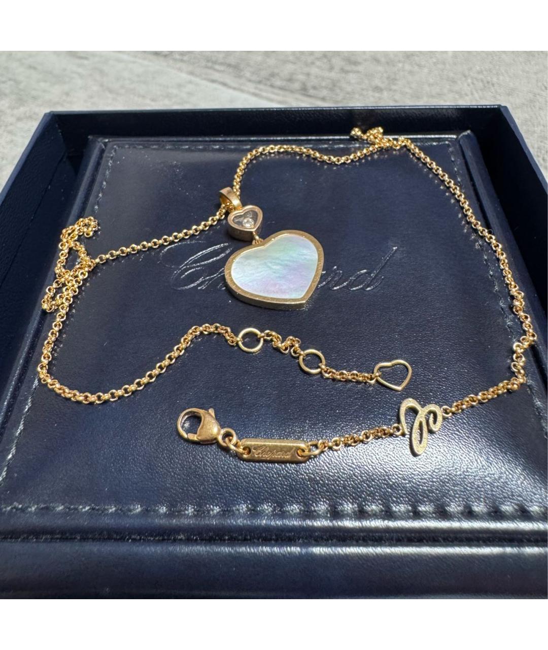 CHOPARD Белое колье из розового золота, фото 5