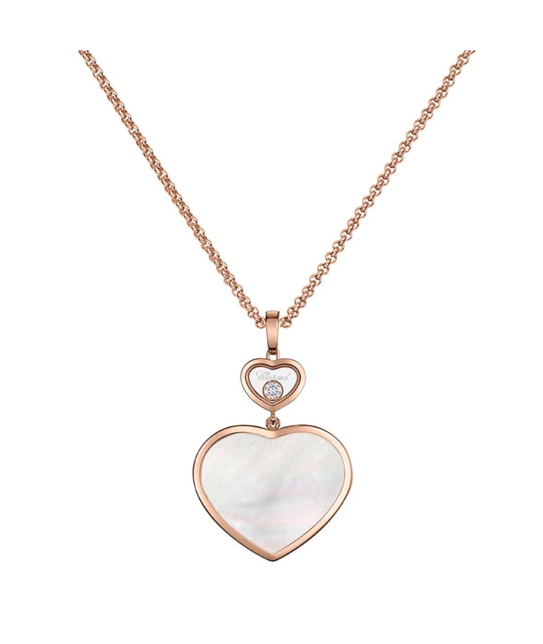 CHOPARD Белое колье из розового золота, фото 1