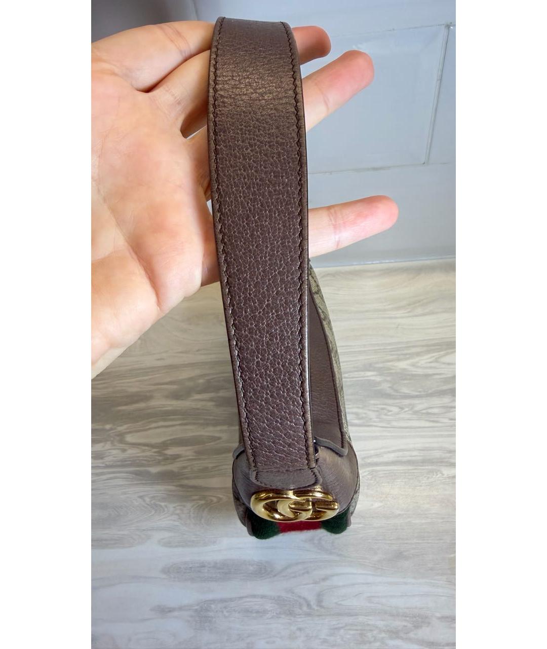 GUCCI Коричневая сумка с короткими ручками, фото 8