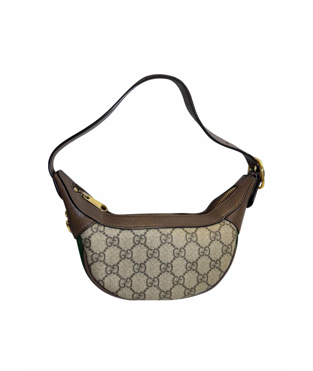 GUCCI Коричневая сумка с короткими ручками, фото 1