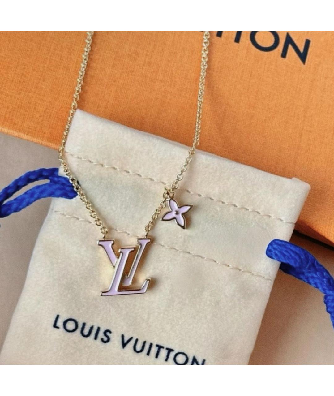 LOUIS VUITTON Золотая металлическая цепочка, фото 3