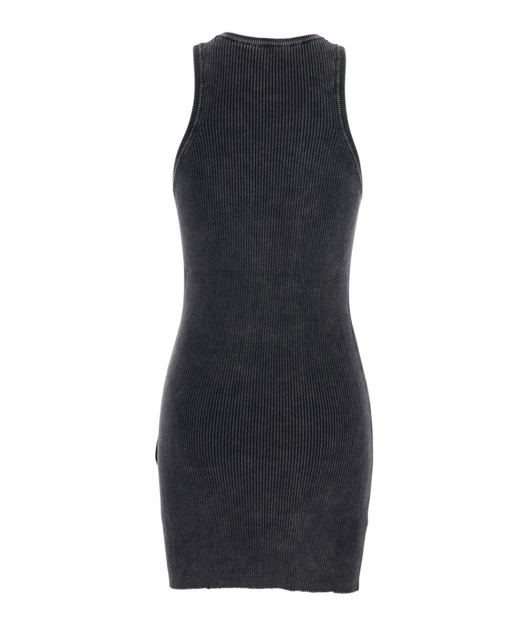 DIESEL Черное хлопковое повседневное платье, фото 2