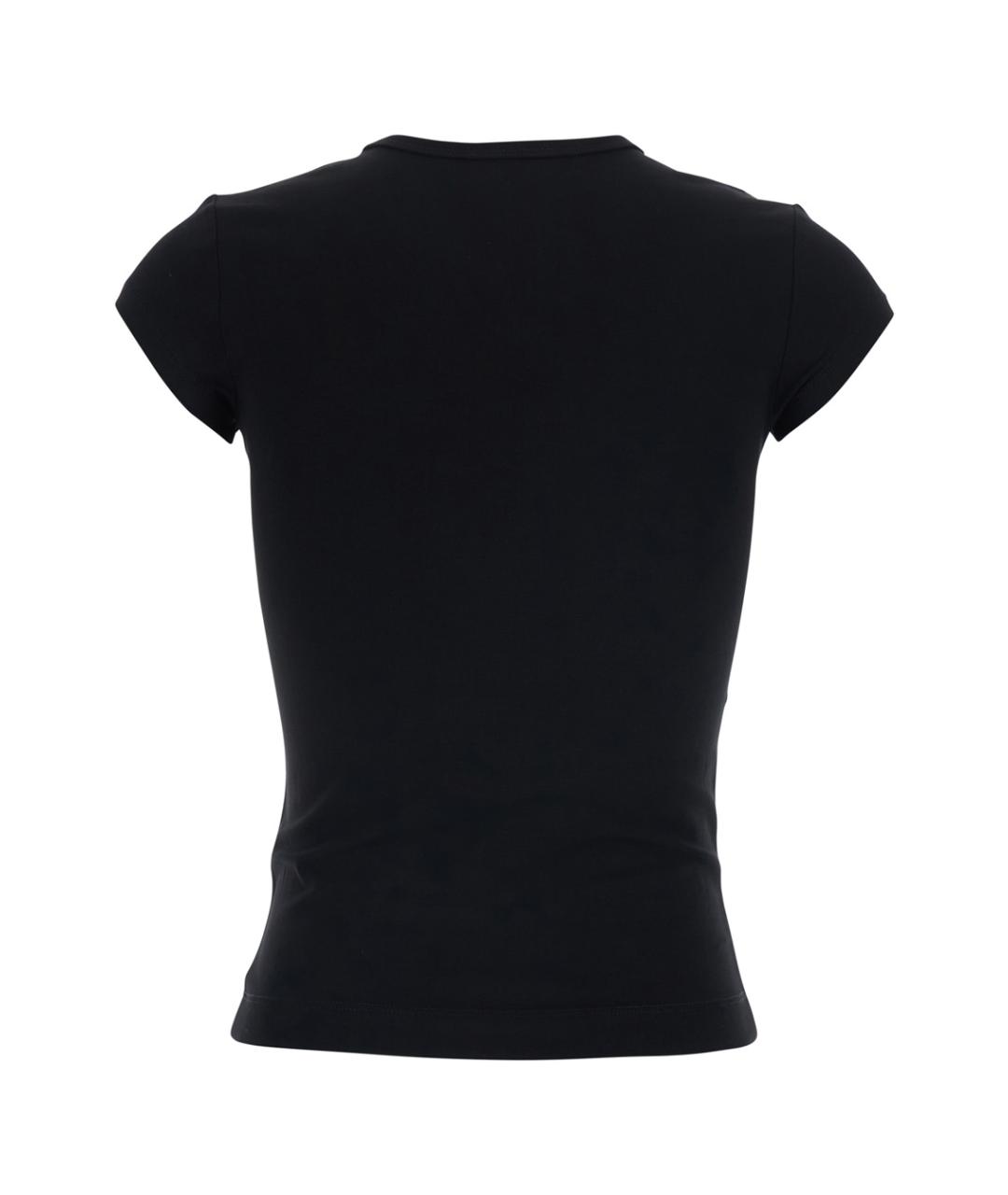 DIESEL Черная хлопковая футболка, фото 2