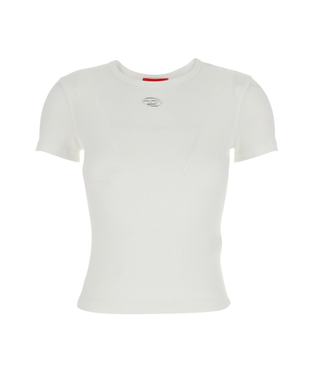 DIESEL Белая хлопковая футболка, фото 1