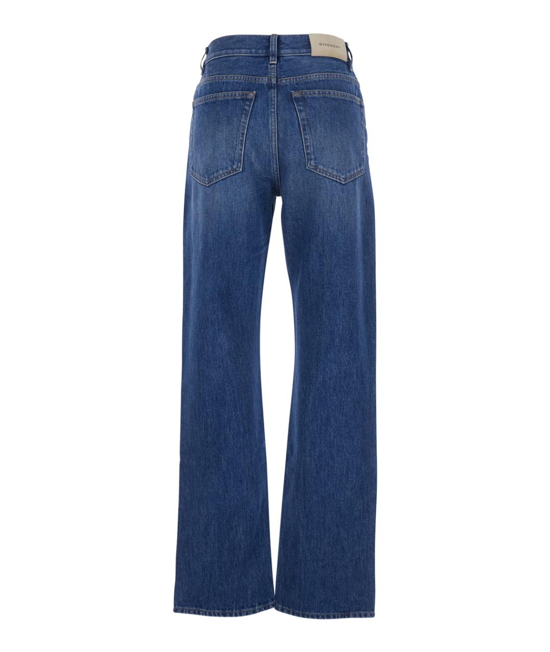 GIVENCHY Синие хлопковые прямые джинсы, фото 2