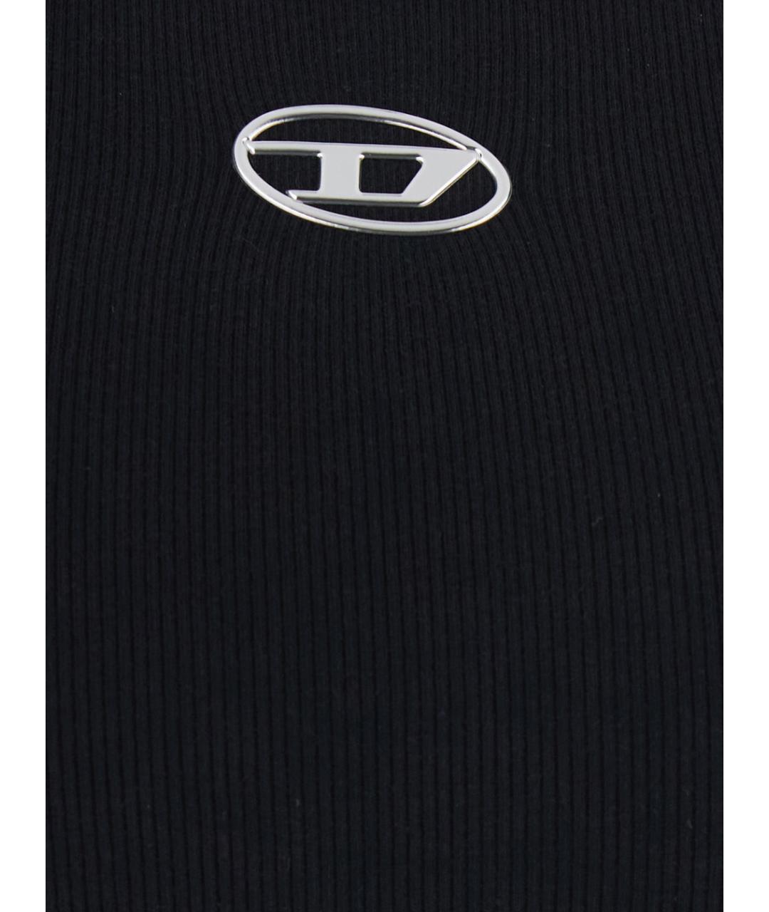 DIESEL Черная хлопковая майка, фото 3