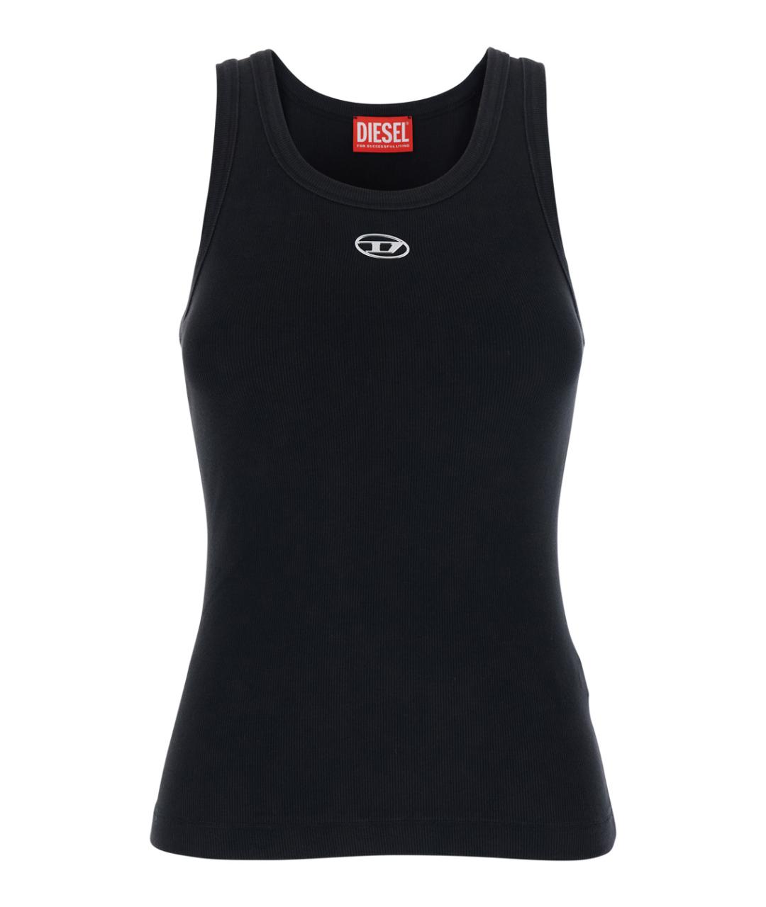 DIESEL Черная хлопковая майка, фото 1