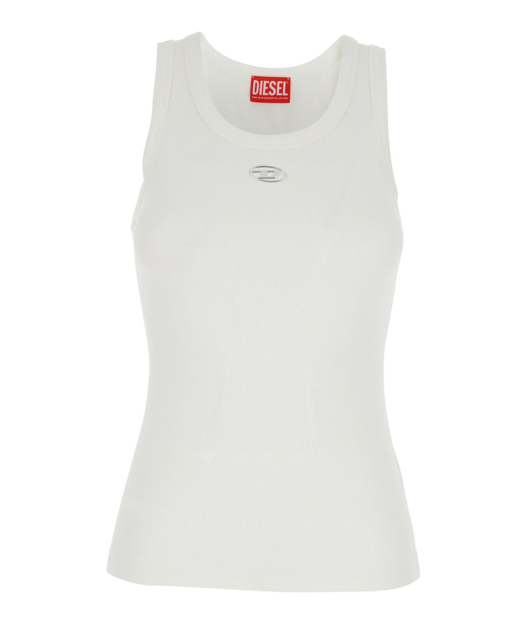DIESEL Белая хлопковая майка, фото 1