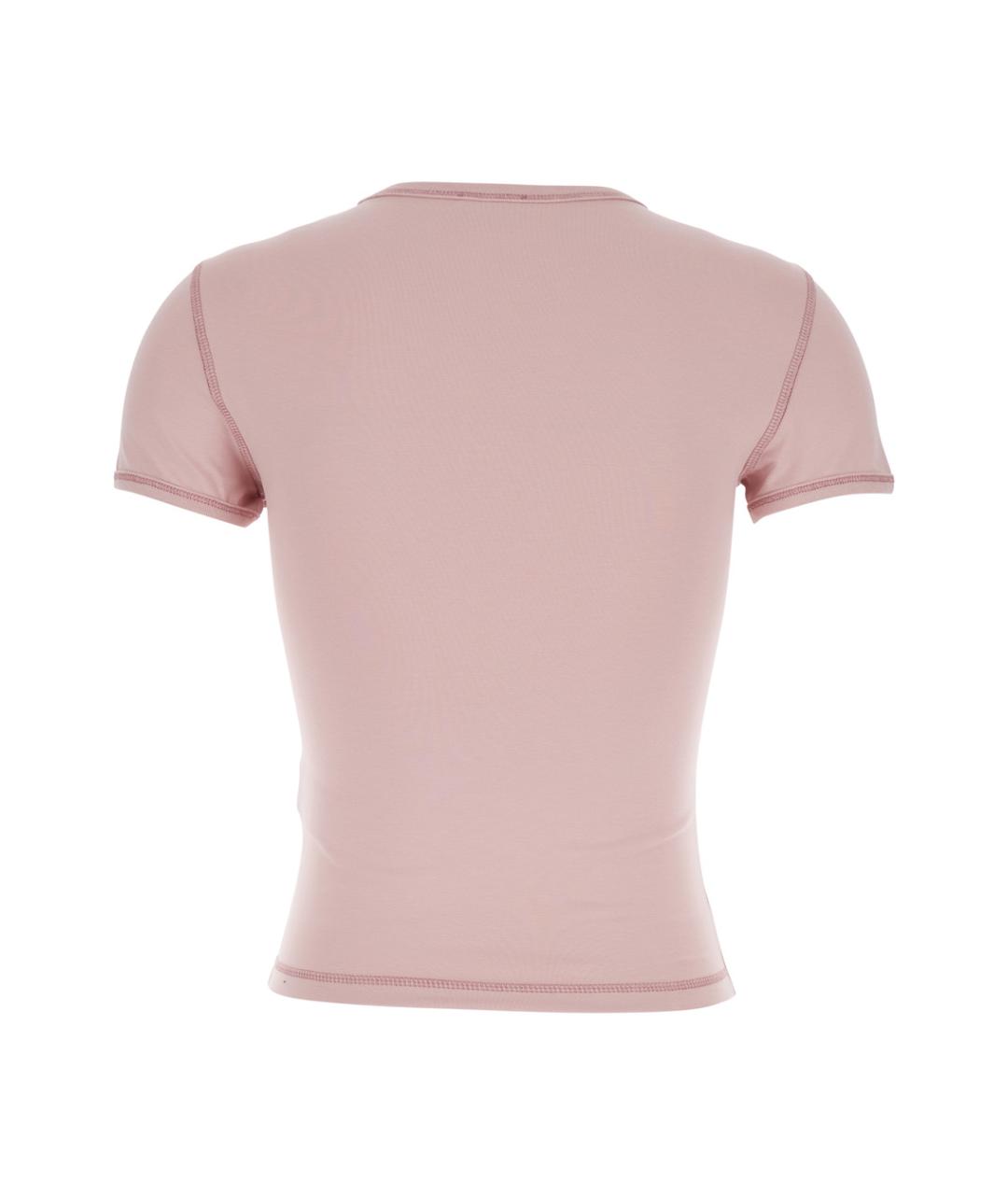 DIESEL Розовая хлопковая футболка, фото 2