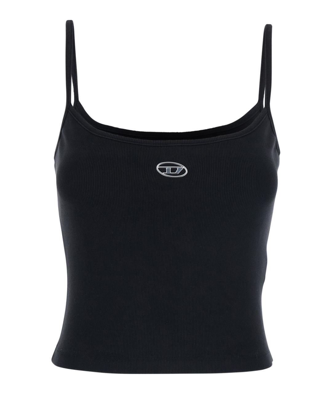 DIESEL Черная хлопковая майка, фото 1