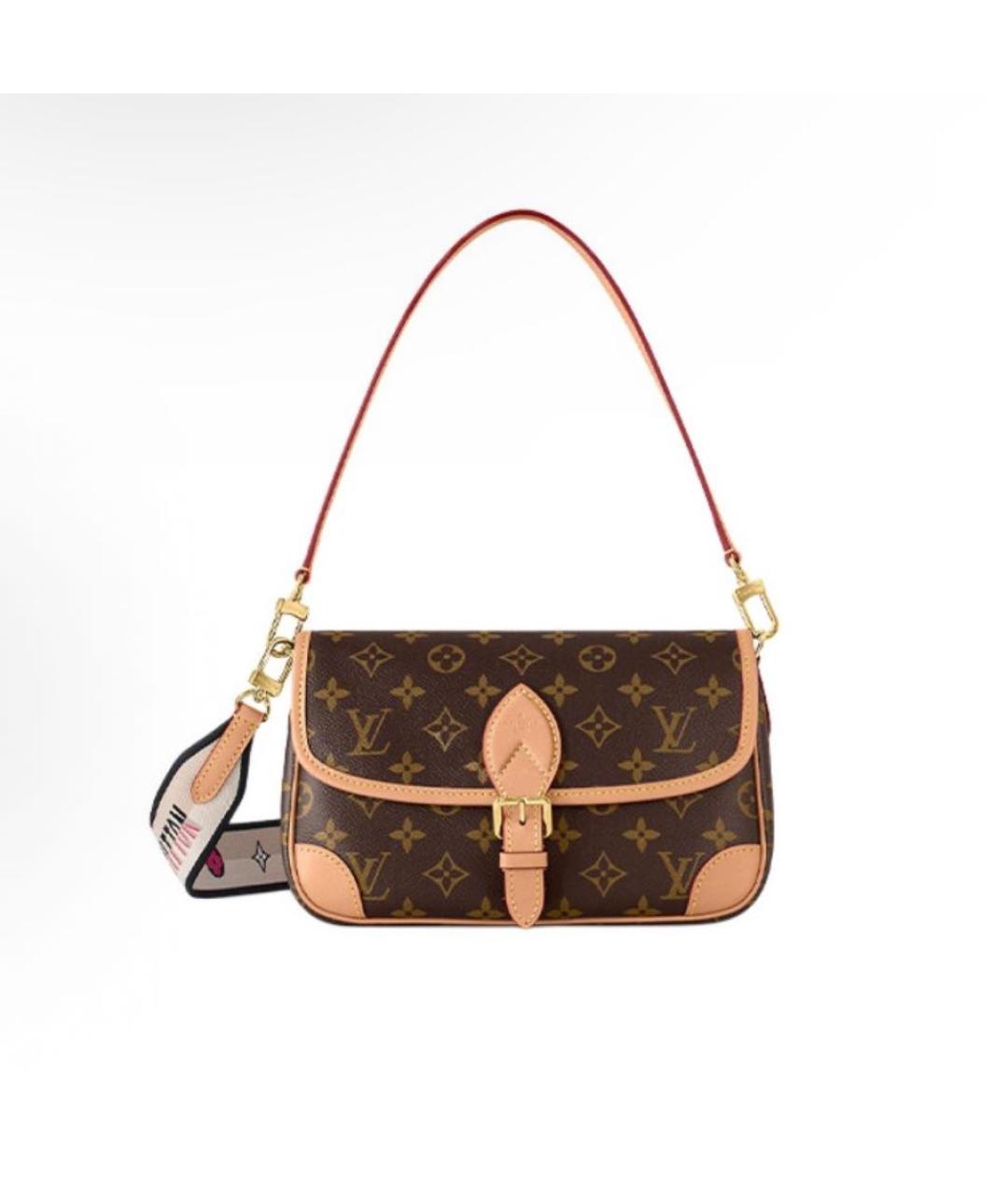 LOUIS VUITTON Коричневая сумка через плечо, фото 5