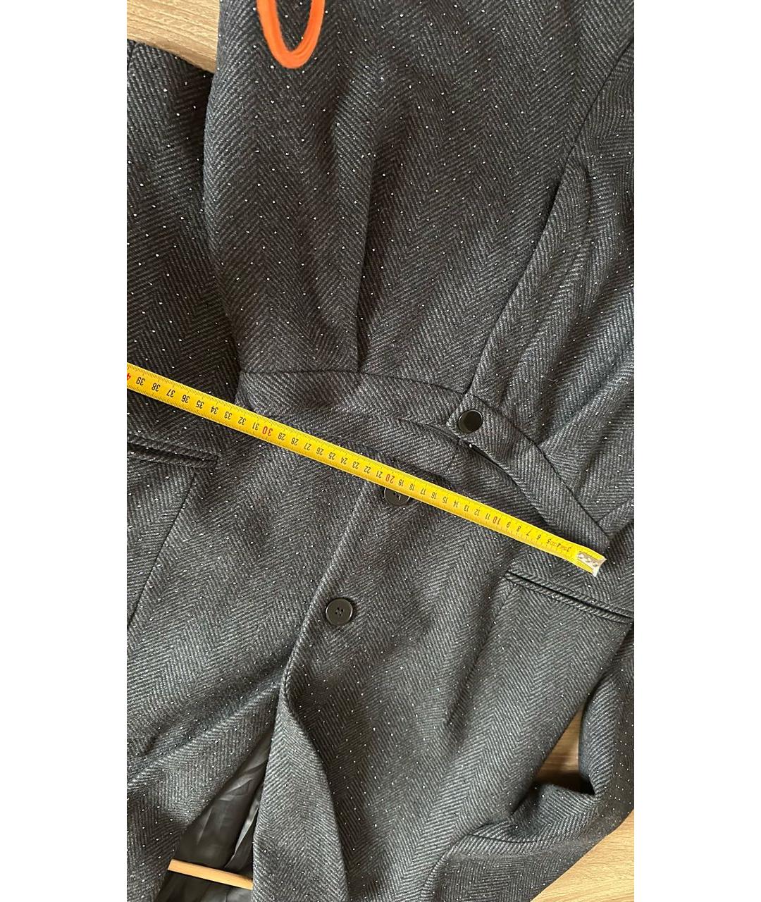 SANDRO Антрацитовый шерстяной костюм с юбками, фото 6