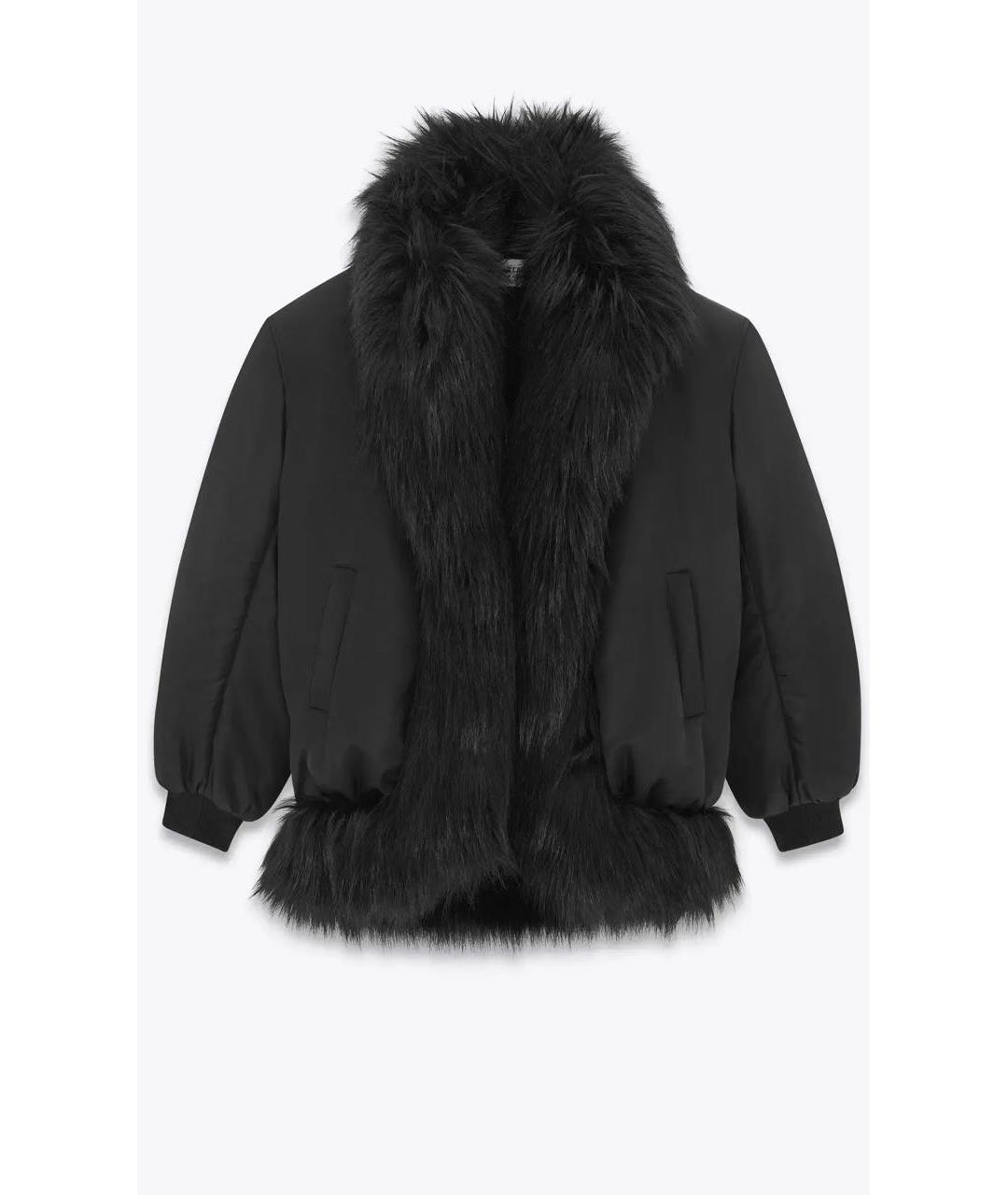 SAINT LAURENT Черный хлопковый пуховик, фото 8