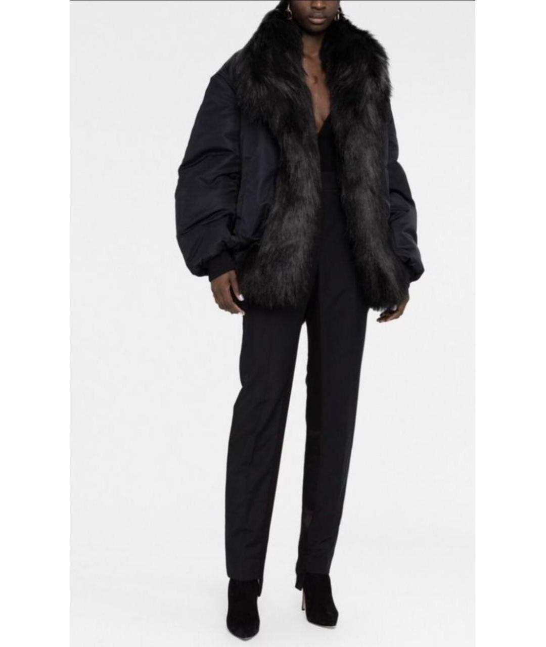 SAINT LAURENT Черный хлопковый пуховик, фото 3