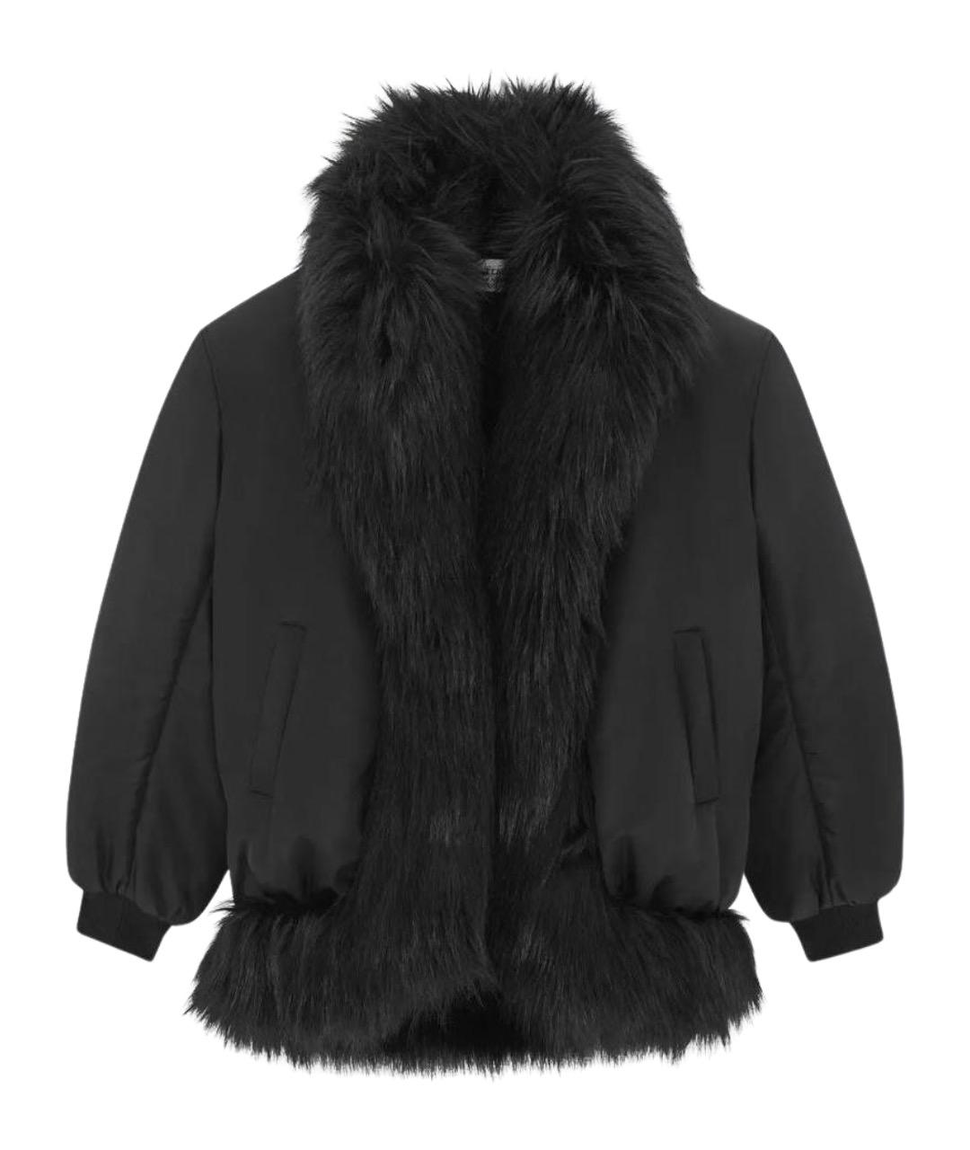 SAINT LAURENT Черный хлопковый пуховик, фото 1