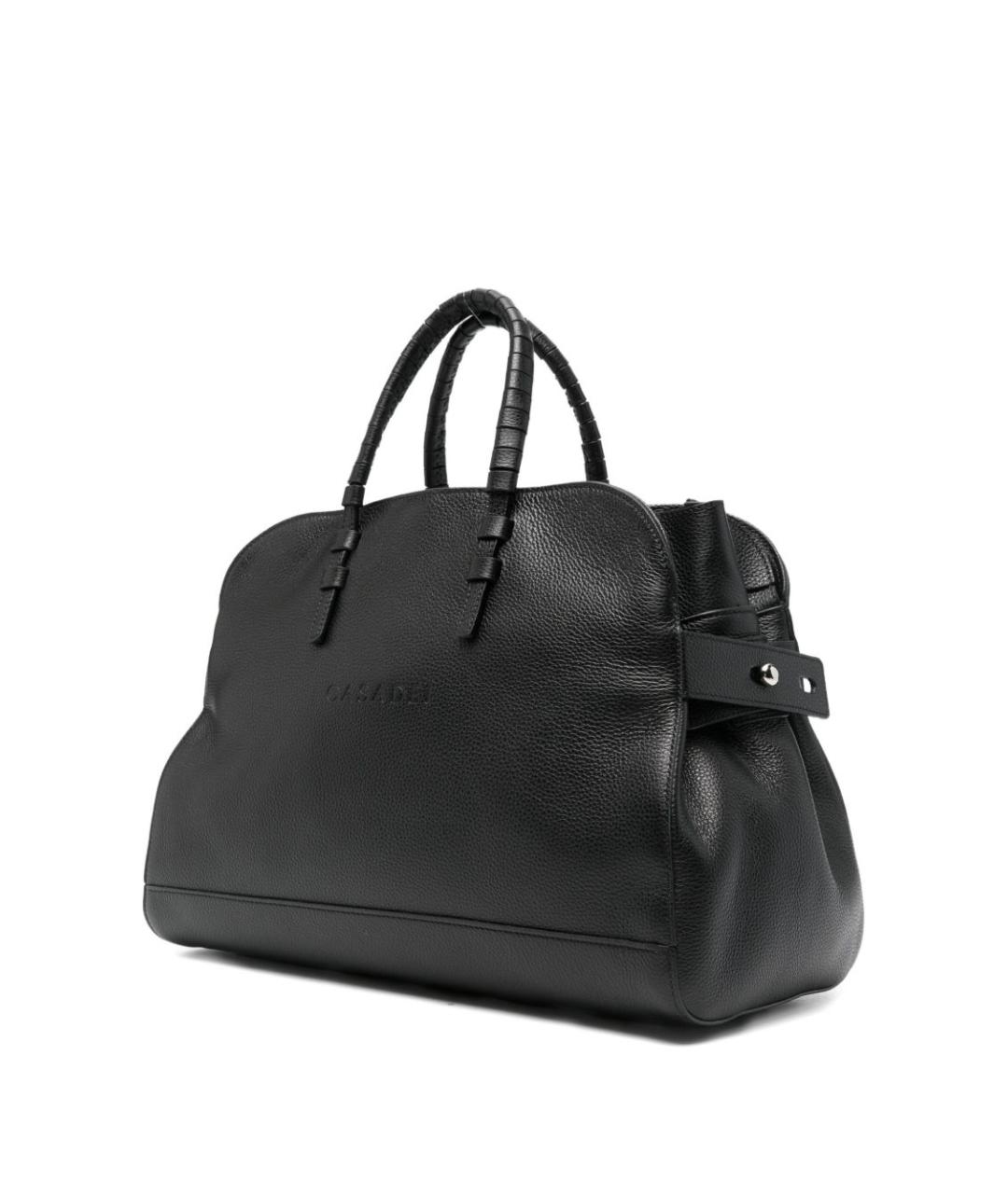 CASADEI Черная кожаная сумка тоут, фото 2