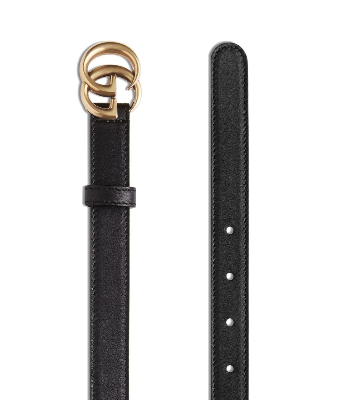 GUCCI Черный кожаный ремень, фото 2