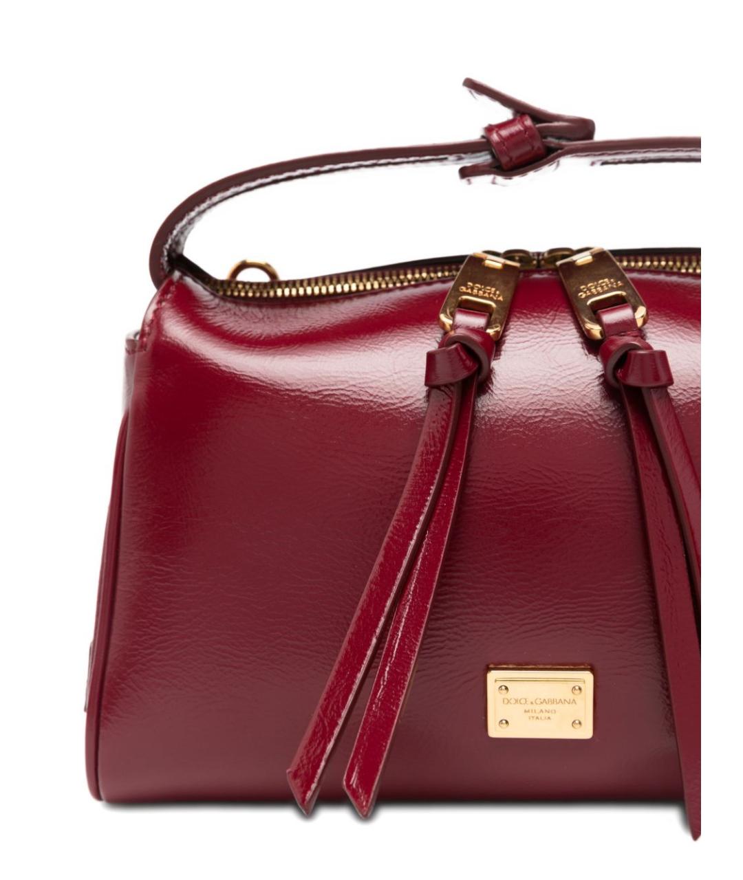 DOLCE&GABBANA Красная кожаная сумка через плечо, фото 5