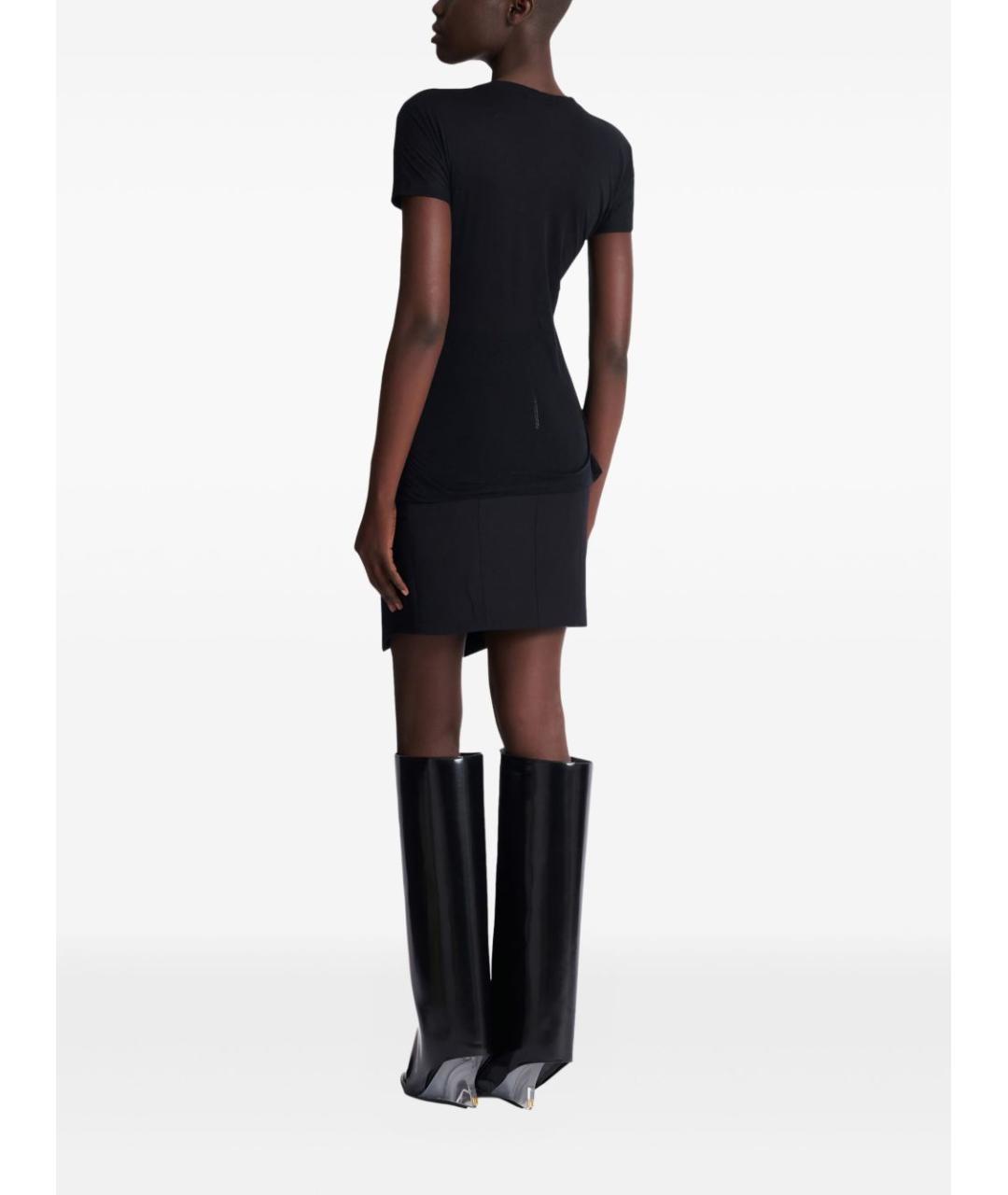 BALMAIN Черная хлопковая футболка, фото 3