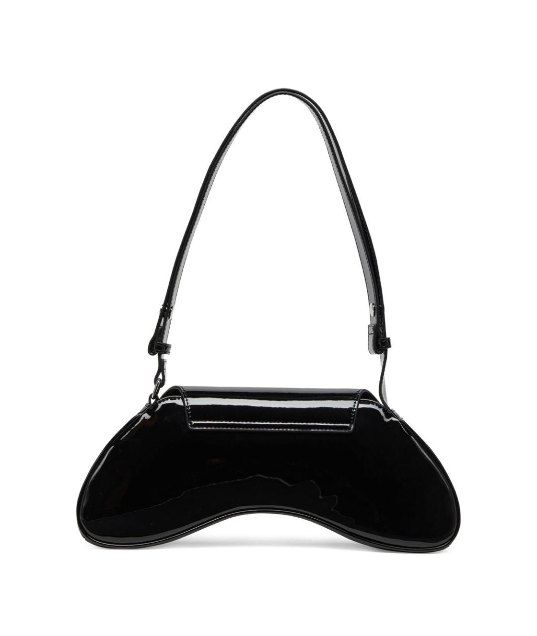 DIESEL Черная сумка через плечо из искусственной кожи, фото 3