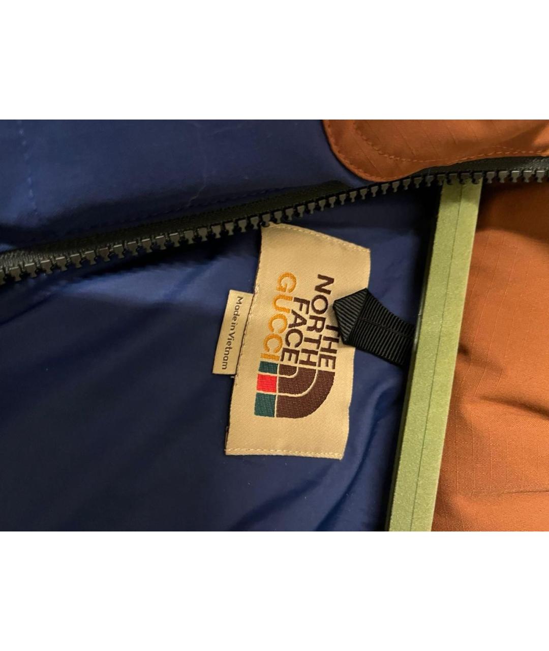 GUCCI Синий полиэстеровый пуховик, фото 4