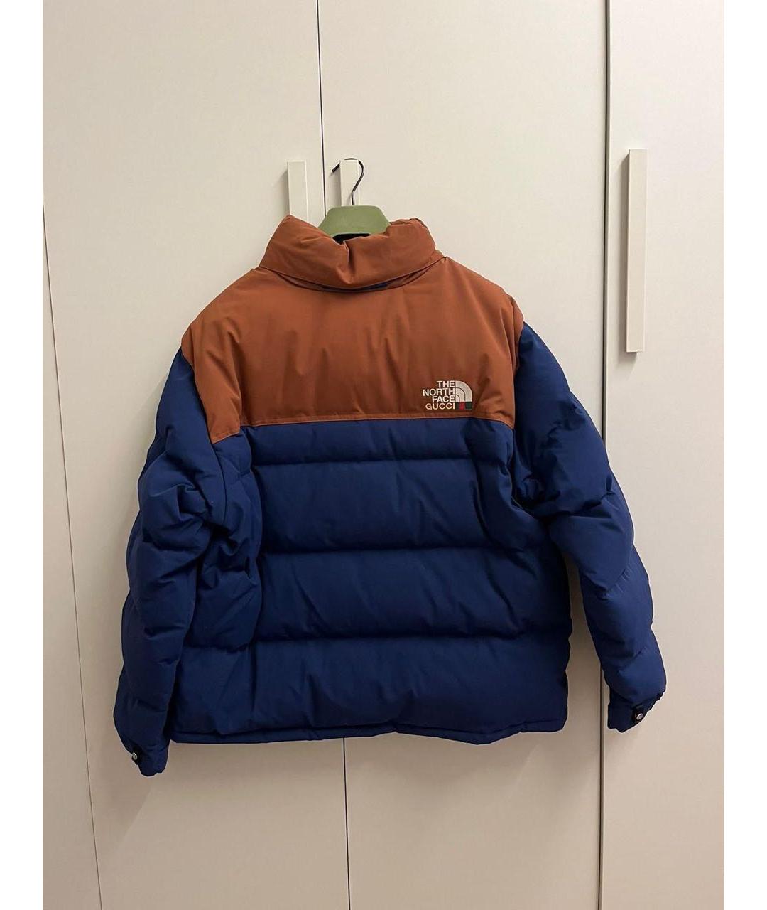 GUCCI Синий полиэстеровый пуховик, фото 6