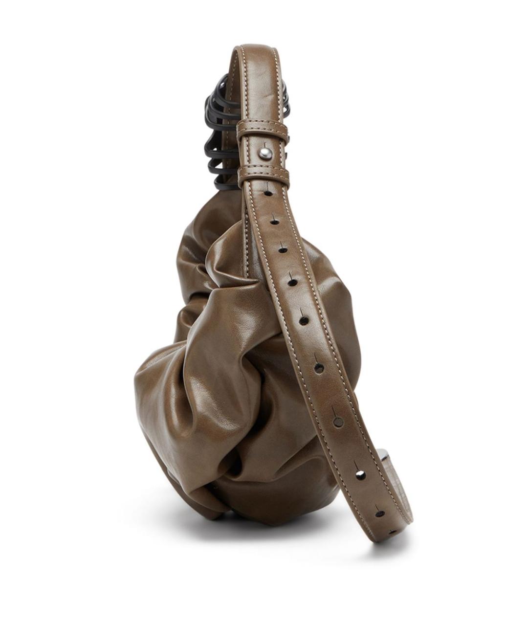 DIESEL Коричневая сумка с короткими ручками из искусственной кожи, фото 5