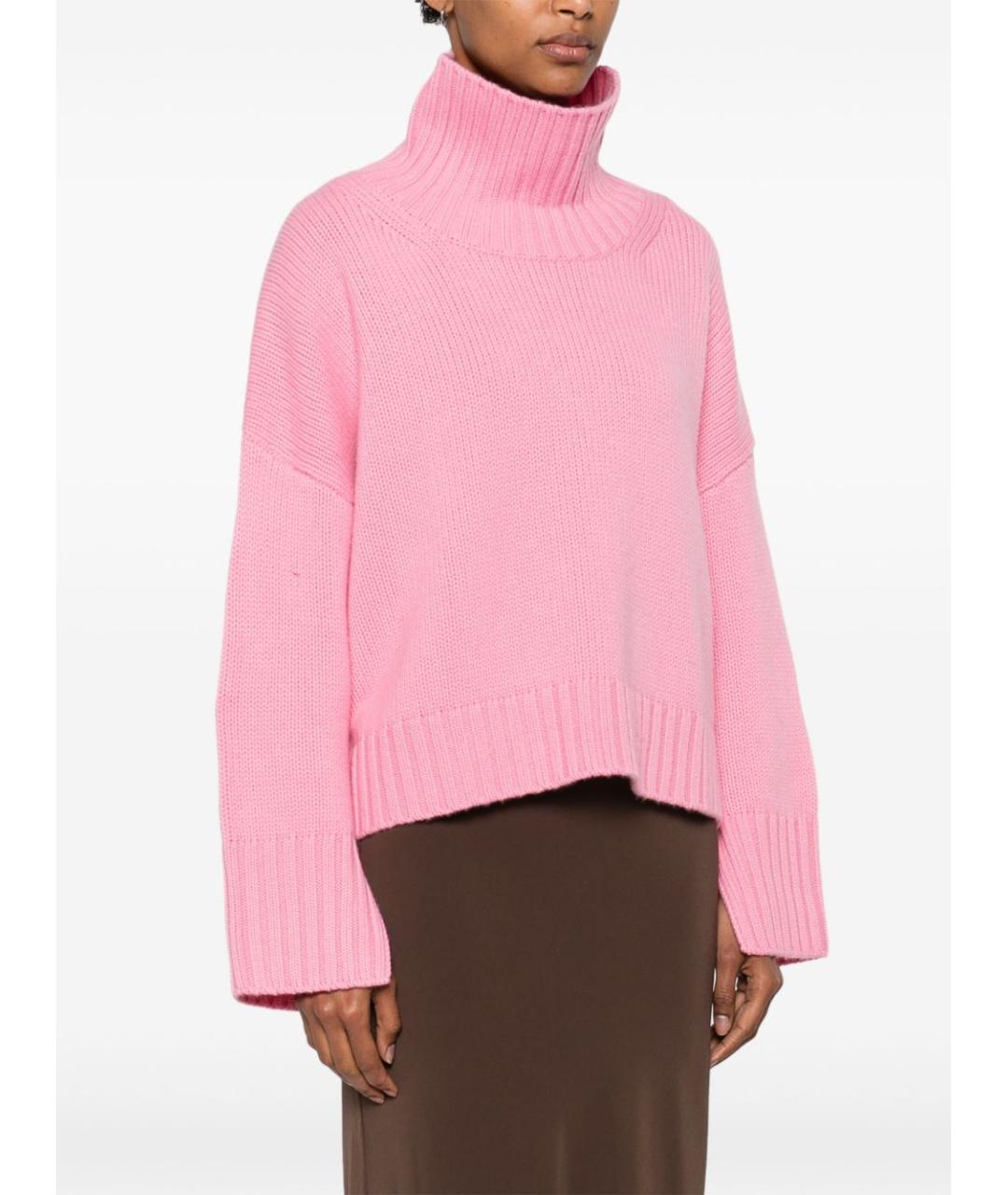 SOFT GOAT Розовый кашемировый джемпер / свитер, фото 3
