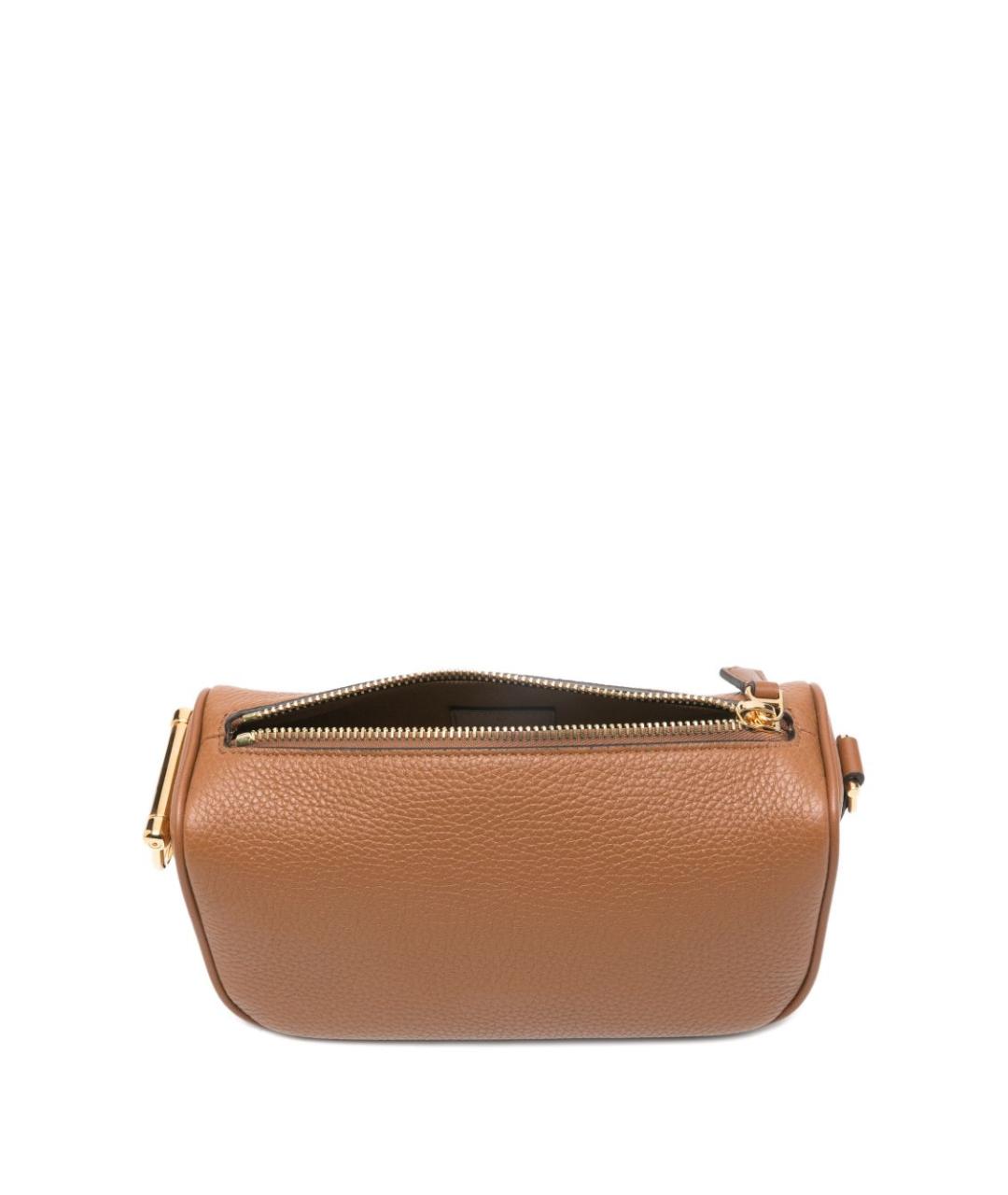 GUCCI Коричневая кожаная сумка через плечо, фото 2