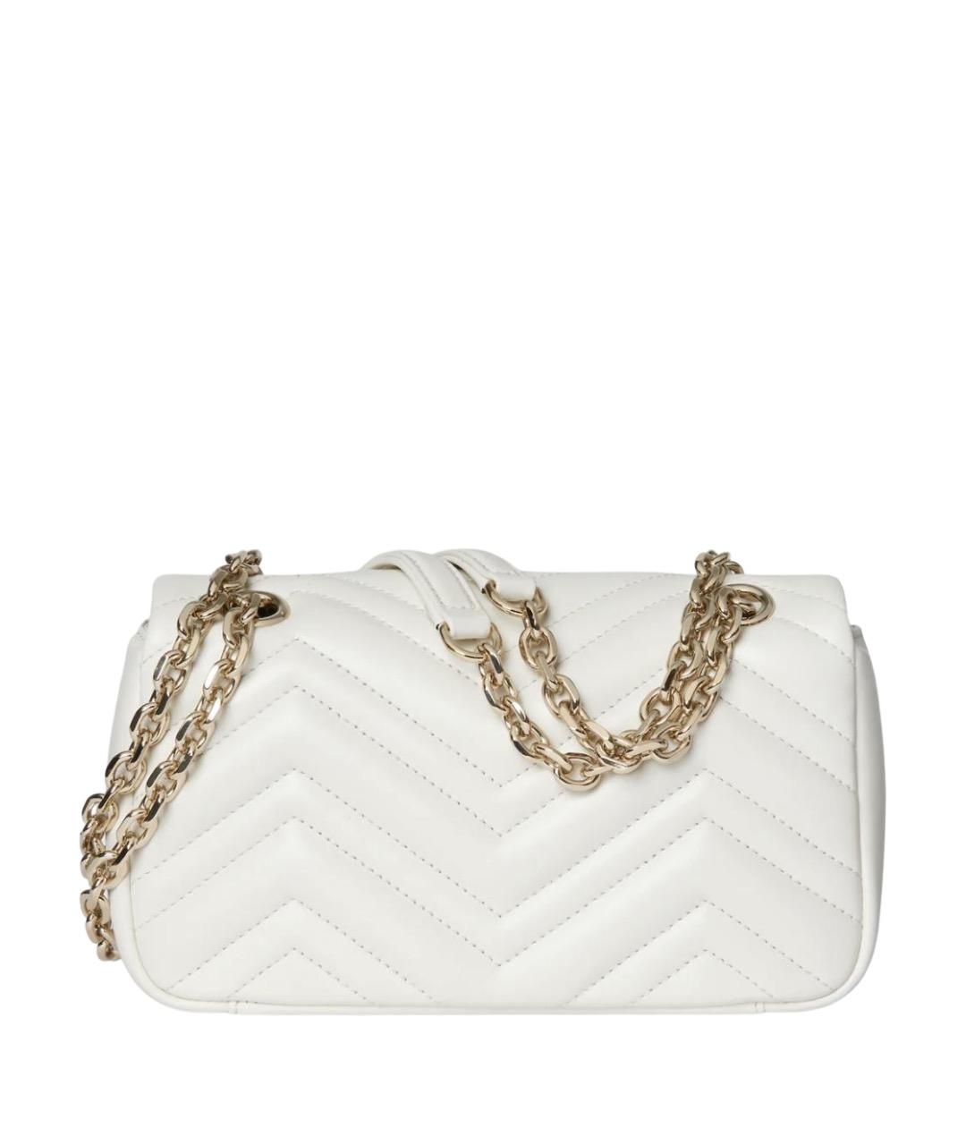 GUCCI Белая кожаная сумка через плечо, фото 3