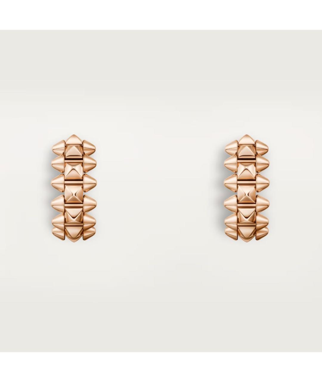 CARTIER Золотые серьги из розового золота, фото 2