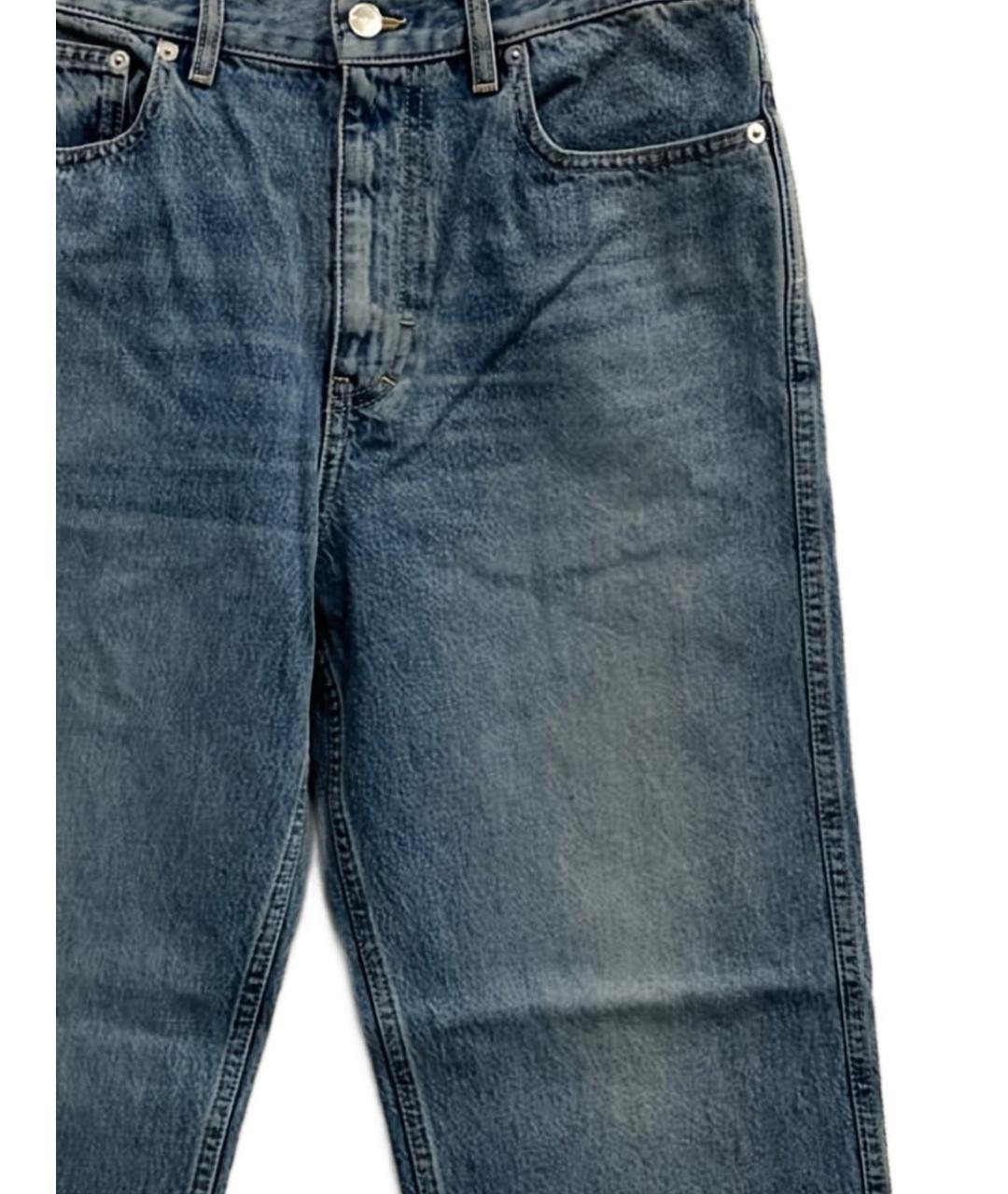 GUCCI Синие хлопковые прямые джинсы, фото 2