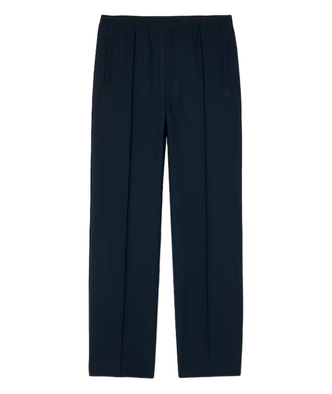 GUCCI Синие полиэстеровые повседневные брюки, фото 2