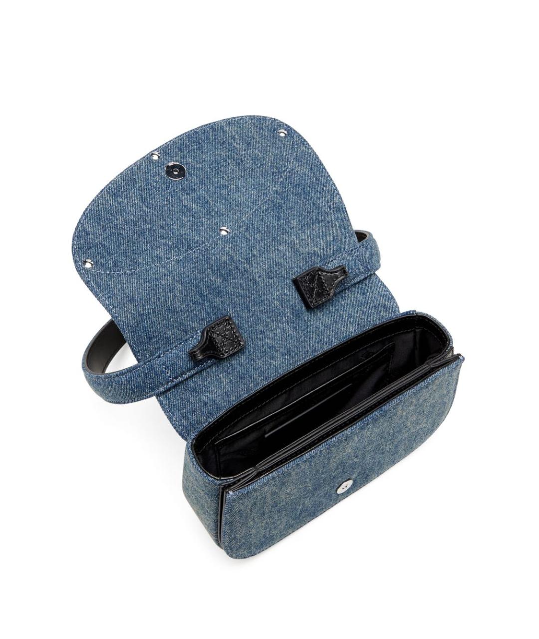 DIESEL Синяя тканевая сумка через плечо, фото 4