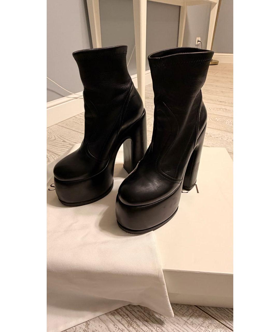 CASADEI Черные кожаные ботильоны, фото 3