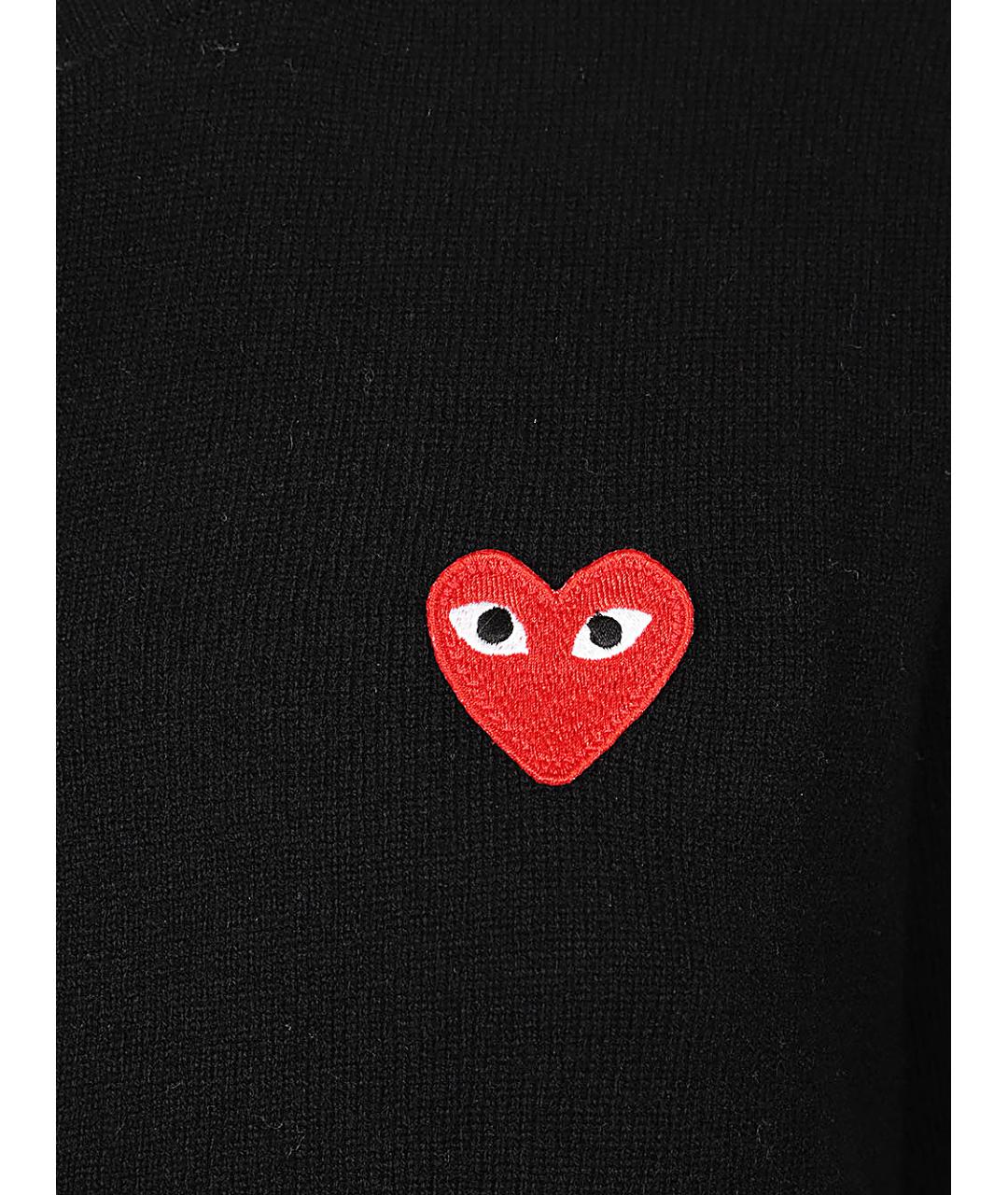 COMME DES GARÇONS Черный шерстяной кардиган, фото 3