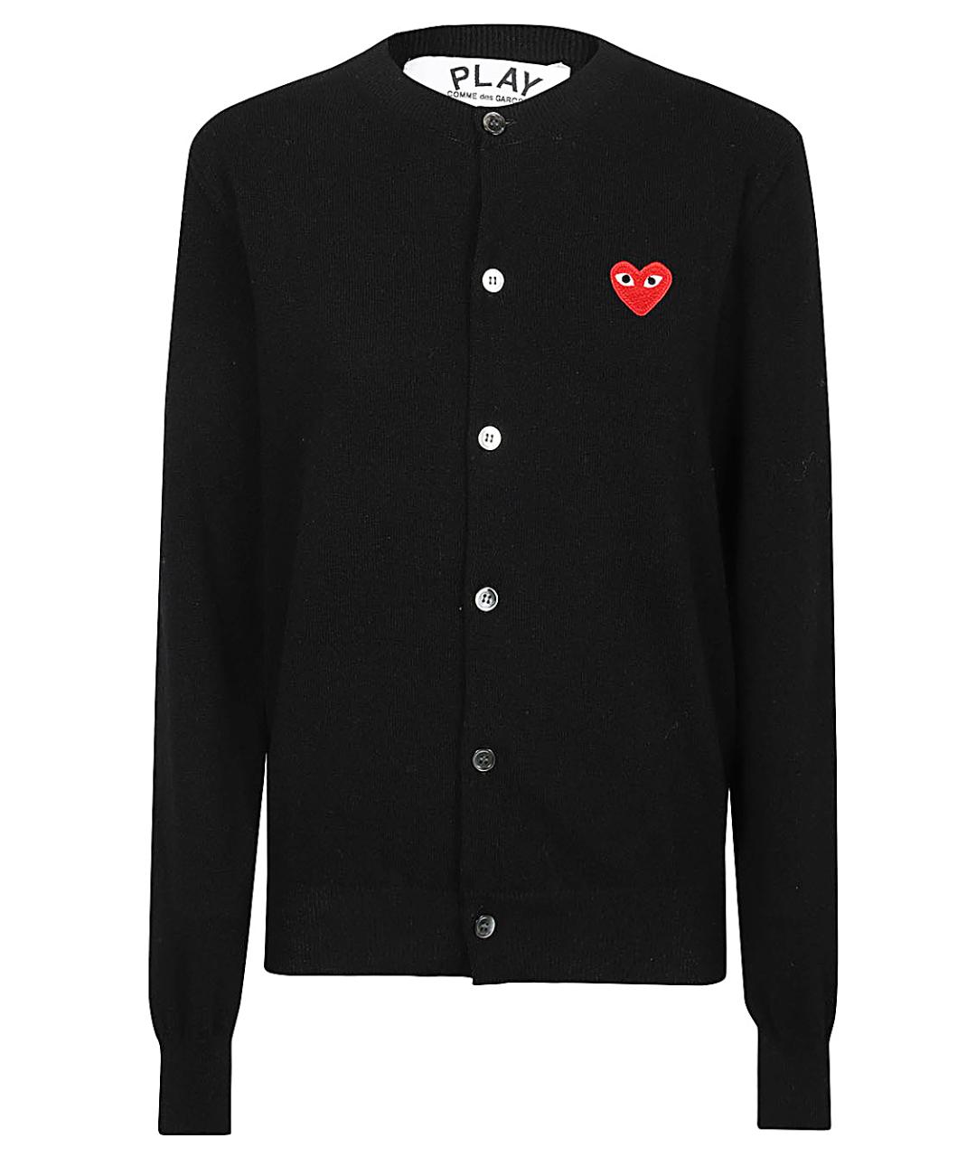 COMME DES GARÇONS Черный шерстяной кардиган, фото 1