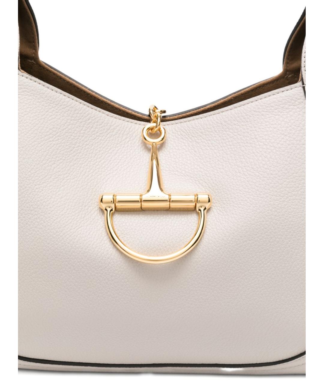 GUCCI Белая кожаная сумка с короткими ручками, фото 3