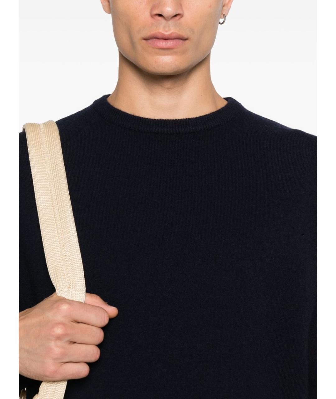 EXTREME CASHMERE Синий кашемировый джемпер / свитер, фото 3