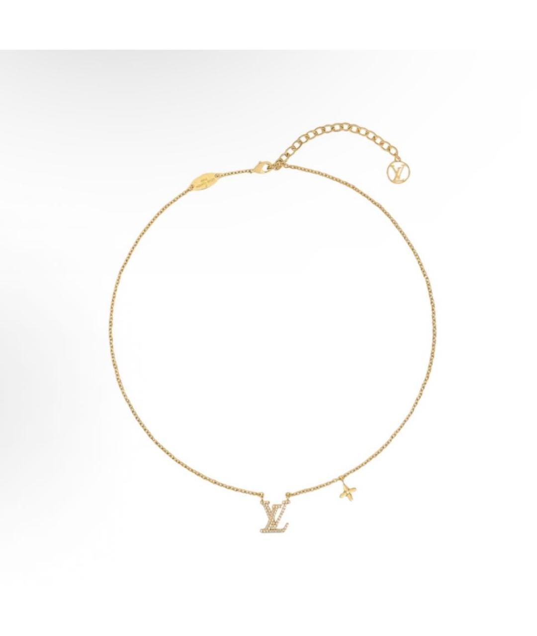 LOUIS VUITTON Золотая металлическая цепочка, фото 5