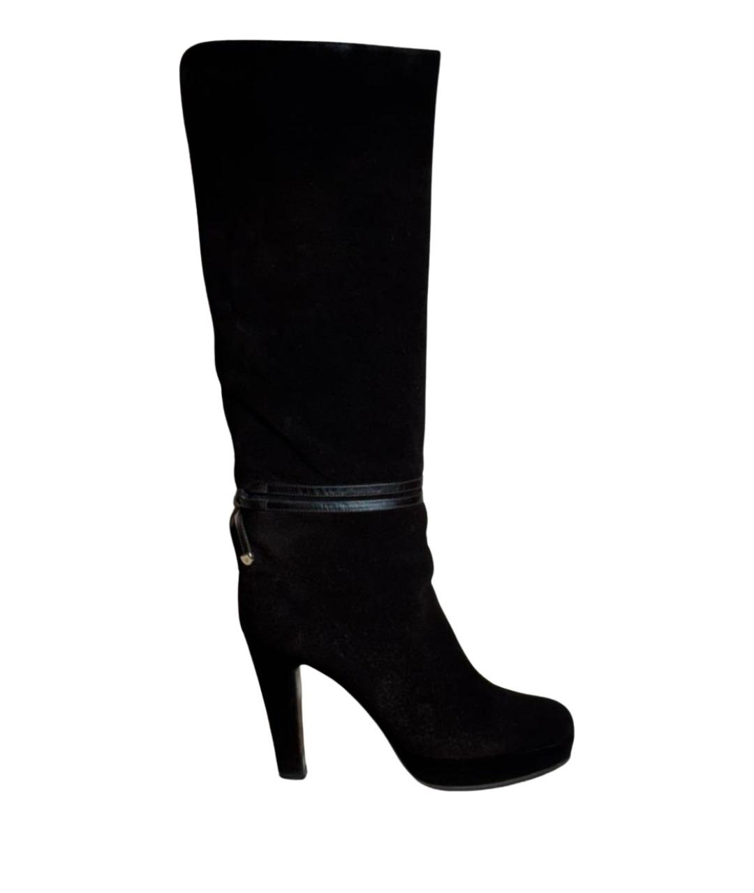 SERGIO ROSSI Коричневые замшевые сапоги, фото 1