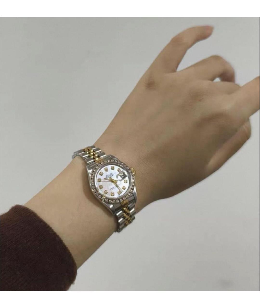 ROLEX Серебряные часы из желтого золота, фото 3