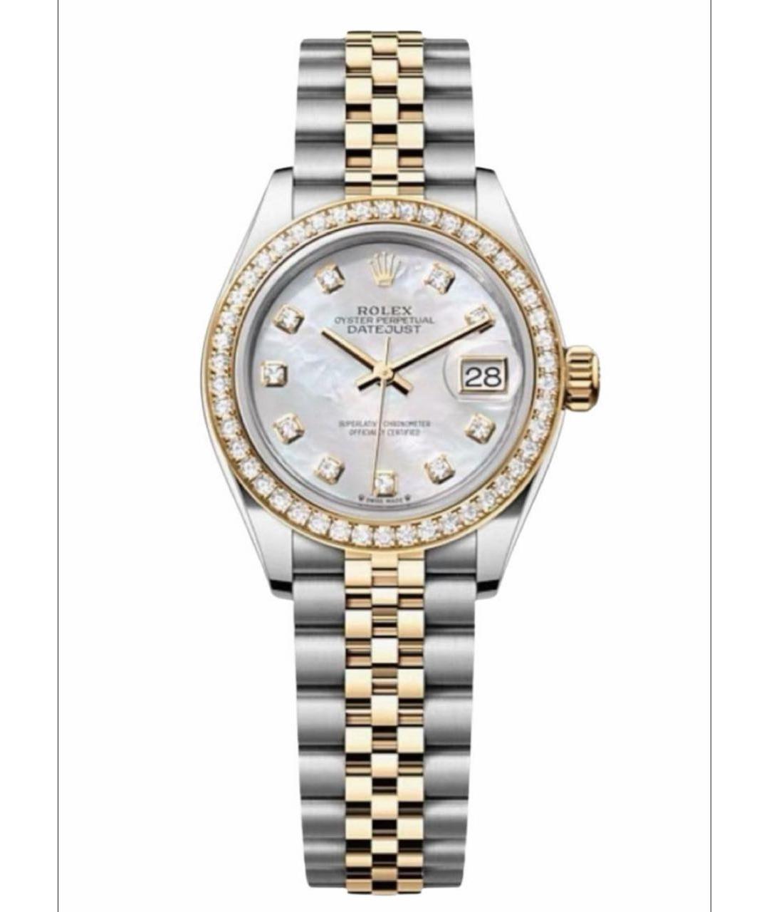 ROLEX Серебряные часы из желтого золота, фото 9