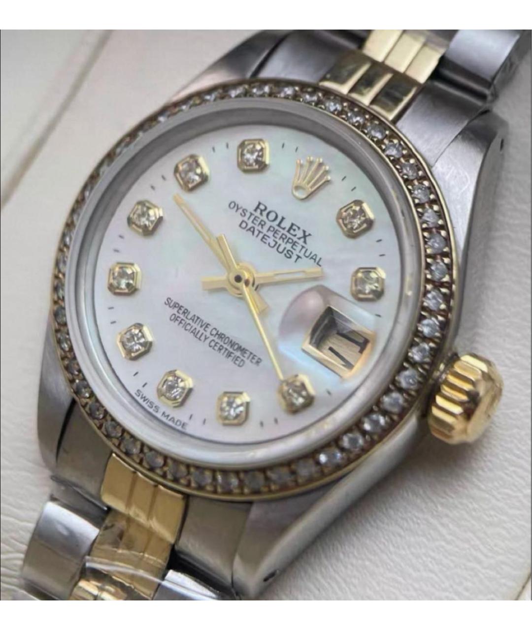 ROLEX Серебряные часы из желтого золота, фото 5