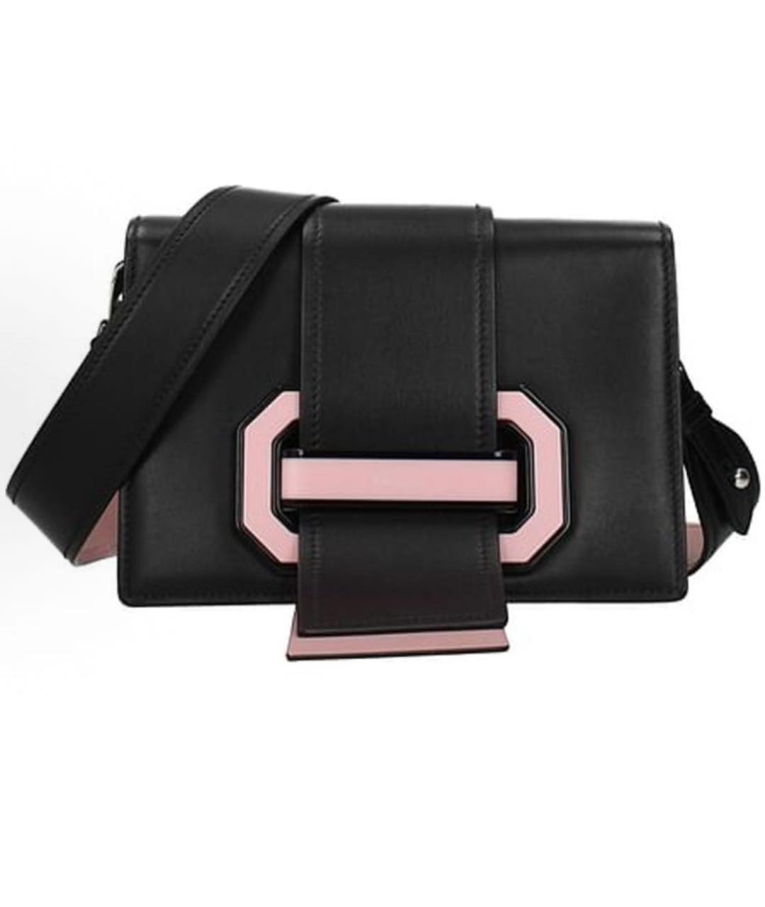 PRADA Черная кожаная сумка через плечо, фото 1